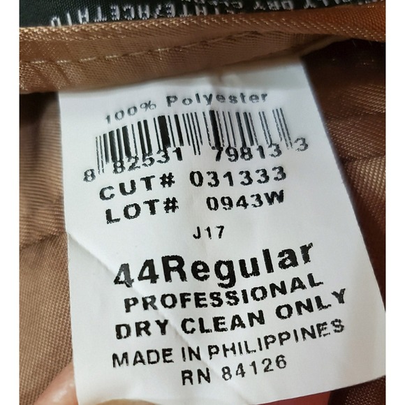 VTG Stafford Jacket Mens 44R Fawn Brown Ultra Suede Blazer 3 Button Sport Coat - Picture 8 of 11